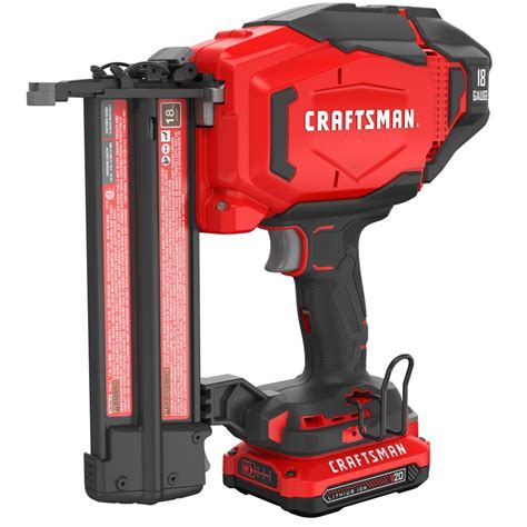 A contoured over-molded handle and lightweight design helps minimize user fatigue. . Craftsman nail gun